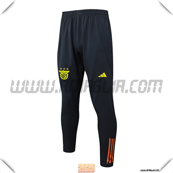 Pantaloni Allenamento Benfica Nero/Arancia 2025 2026