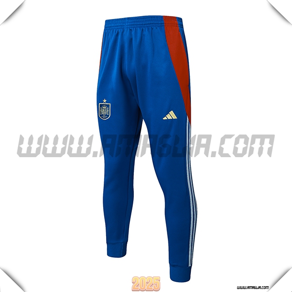 Pantaloni Allenamento Spagna Blu/Rosso 2025 2026