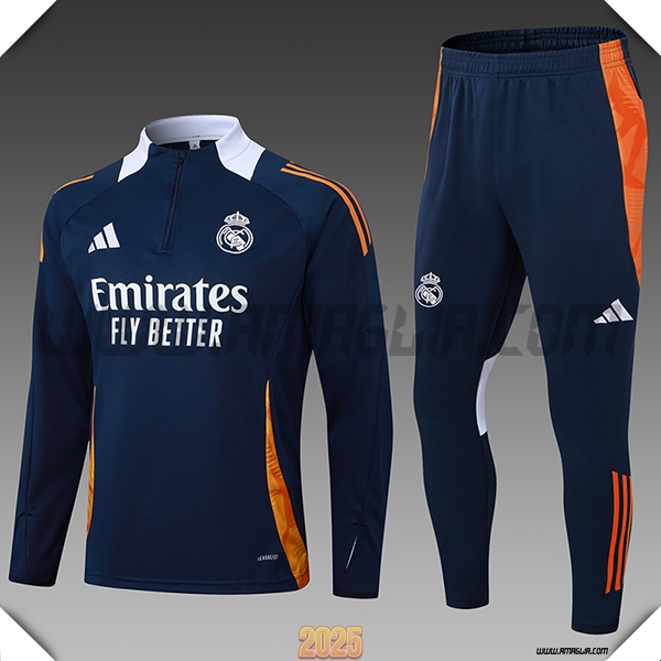 Tuta Calcio Real Madrid Bambino Blu Reale 2025 2026