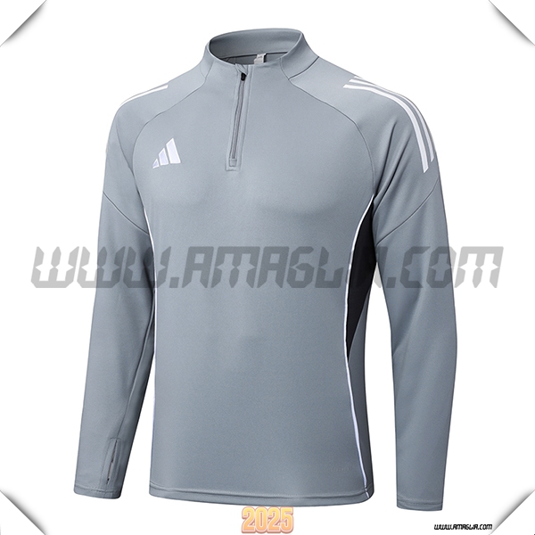Felpa Allenamento Adidas Grigio 2025 2026