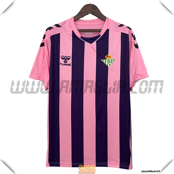 Maglia Calcio Real Betis Edizione Speciale 2025 2026 Rosa/Nero