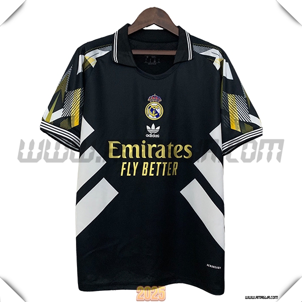 Maglia Calcio Real Madrid Edizione Speciale 2025 2026 Nero/Bianco