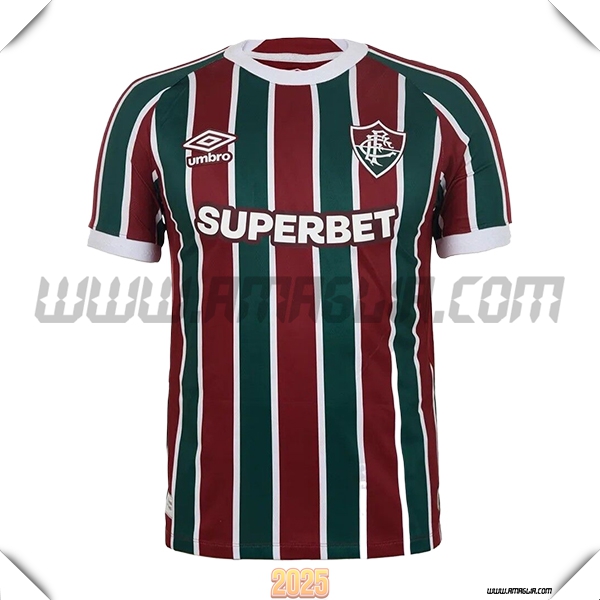 Nuovo Maglia da Fluminense Prima 2025 2026 Rossa/Verde/Bianco