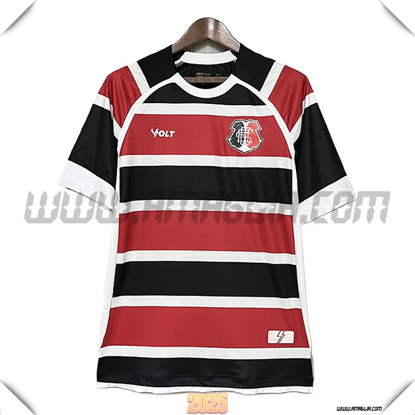 Nuovo Maglia da Santa Cruz Prima 2025 2026 Rossa/Nero/Bianco