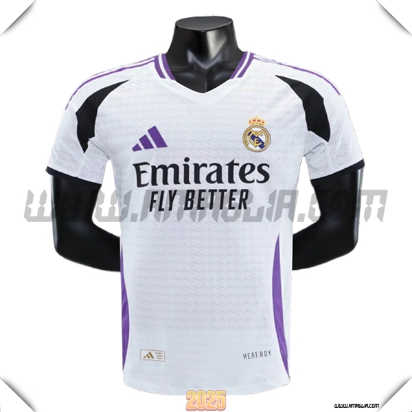 Maglia Calcio Real Madrid Edizione Speciale 2025 2026 Viola/Bianco
