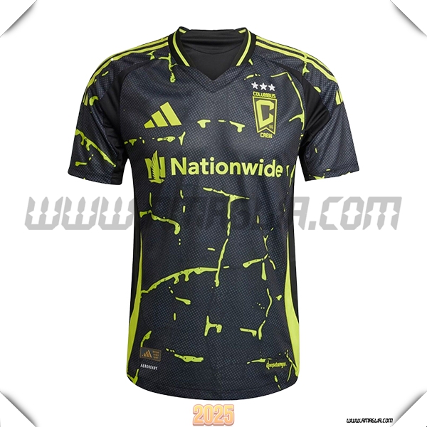 Nuovo Maglia da Columbus Crew Seconda 2025 2026 Nero/Verde