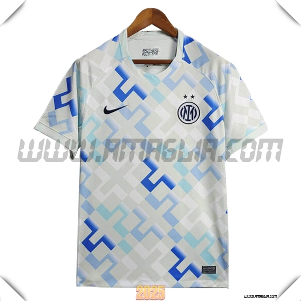 Seconda Maglia Calcio Inter Milan Versione Trapelata 2025 2026 Bianco/Nero