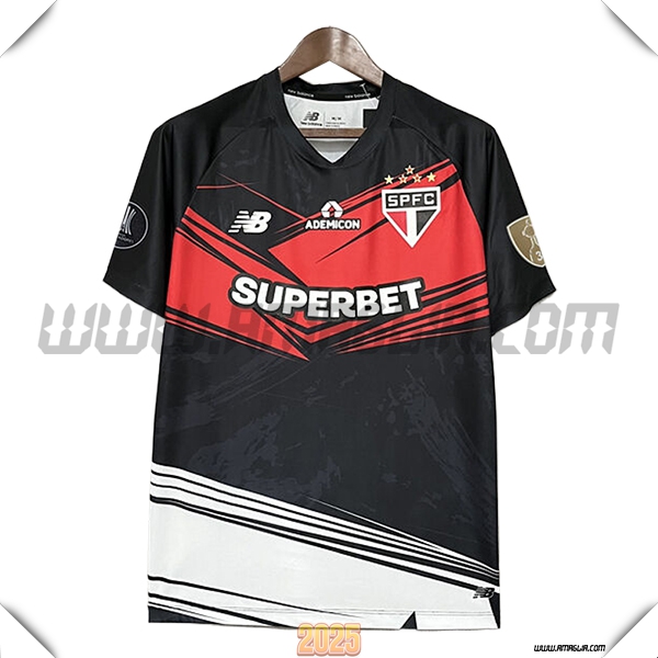 Nuovo Maglia da Portiere Sao Paulo 2025 2026 Rossa/Nero