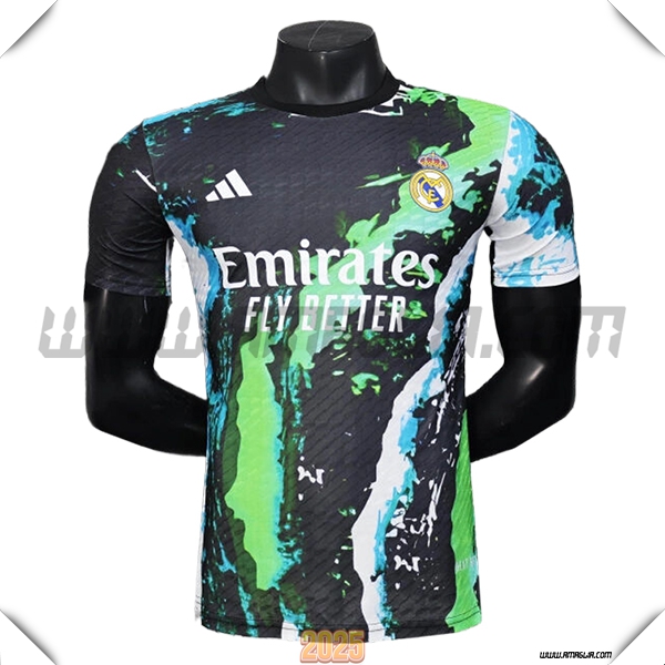 Maglia Calcio Real Madrid Edizione Speciale 2025 2026 Verde/Nero