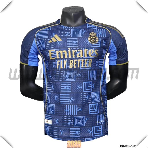 Maglia Calcio Real Madrid Edizione Speciale 2025 2026 Blu Marino