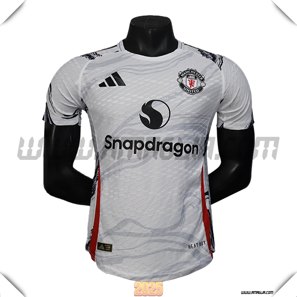 Maglia Calcio Manchester United Edizione Speciale 2025 2026 Bianco