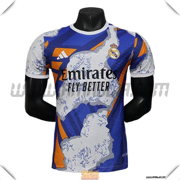 Maglia Calcio Real Madrid Edizione Speciale 2025 2026 Blu/Bianco