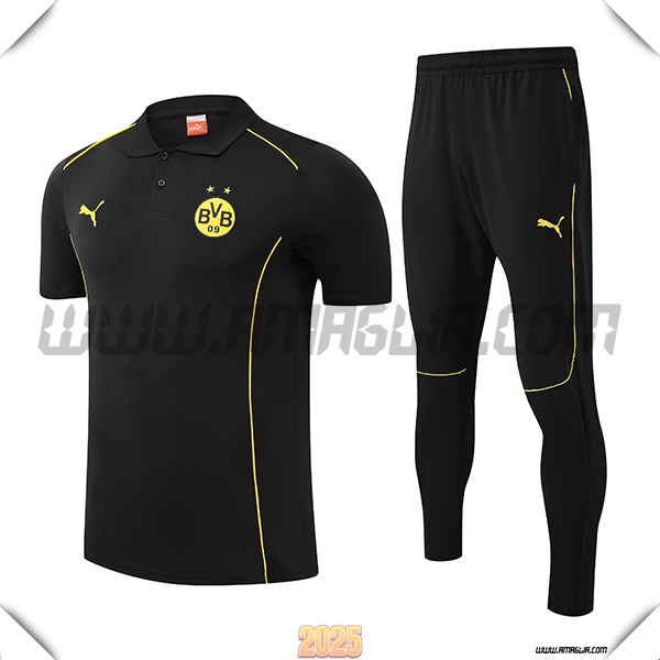 Kit Maglia Polo Dortmund Nero/Giallo 2025 2026