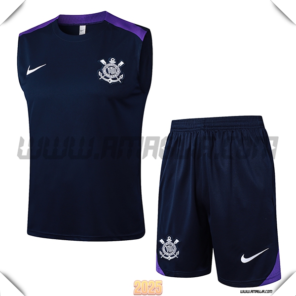 Kit Canotta Allenamento Corinthians Blu Reale 2025 2026