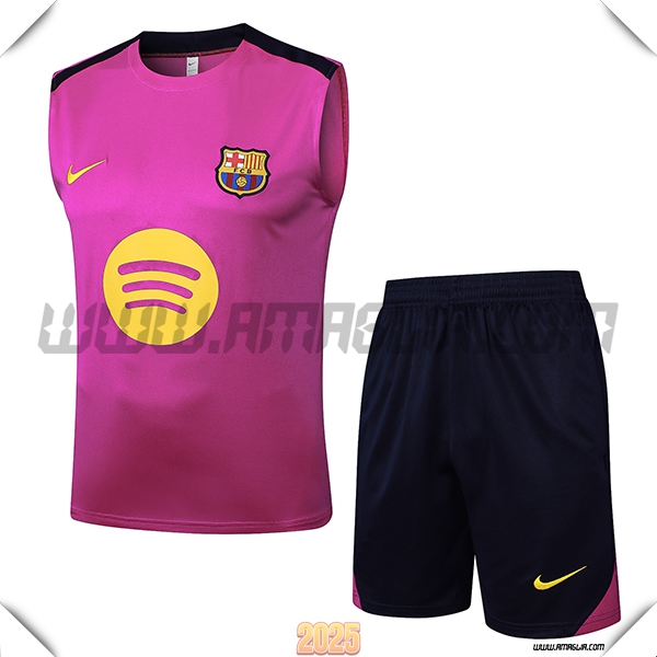 Kit Canotta Allenamento FC Barcellona viola 2025 2026