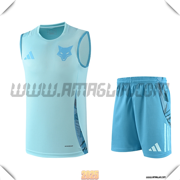 Kit Canotta Allenamento Cruzeiro Azzurro 2025 2026