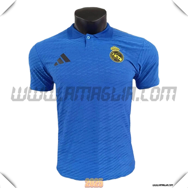 Maglia Polo Real Madrid Blu 2025 2026 -02