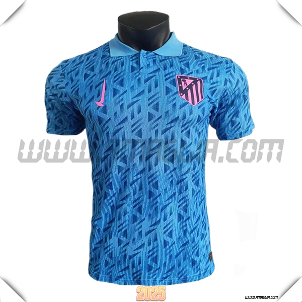 Maglia Polo Atletico Madrid Azzurro 2025 2026