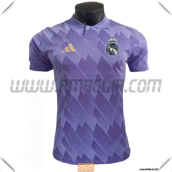 Maglia Polo Real Madrid viola 2025 2026 -02