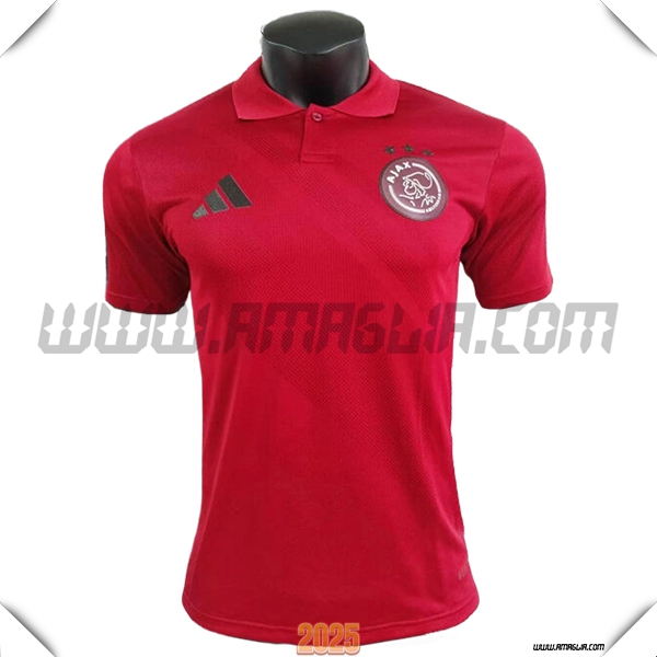 Maglia Polo Ajax Rosso 2025 2026