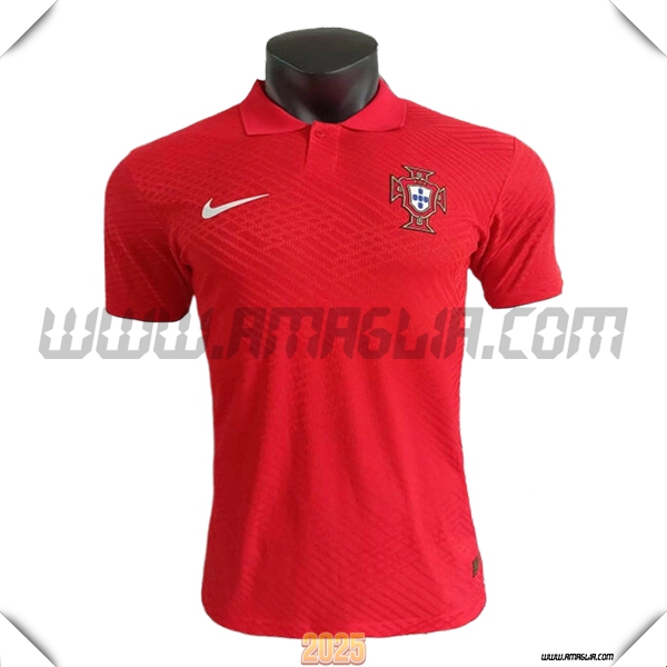 Maglia Polo Portogallo Rosso 2025 2026