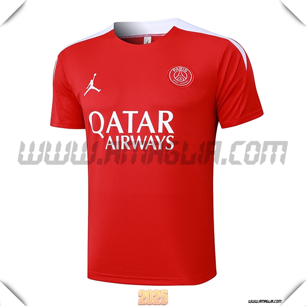 T Shirt Allenamento PSG Rosso 2025 2026