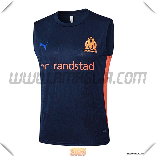 Canotta Allenamento Marsiglia Blu Reale 2025 2026