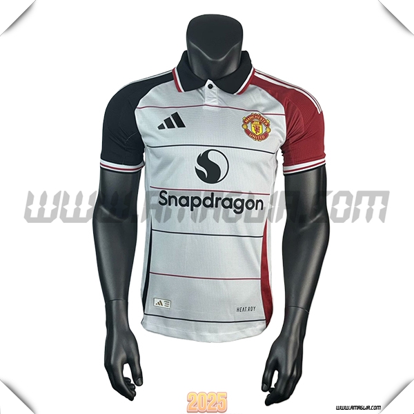 T Shirt Allenamento Manchester United Bianco/Nero/Rosso 2025 2026