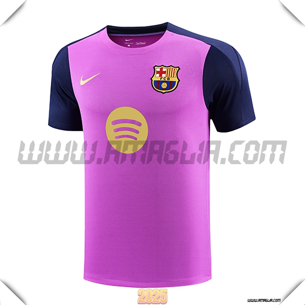 T Shirt Allenamento FC Barcellona viola 2025 2026