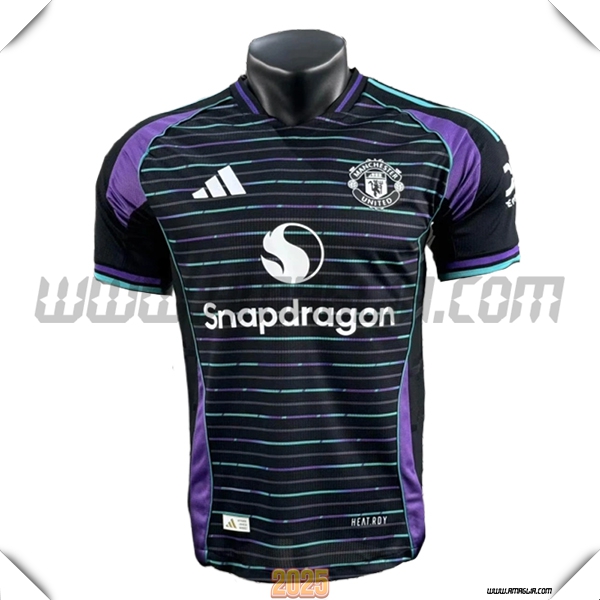 T Shirt Allenamento Manchester United Nero/viola/Verde 2025 2026