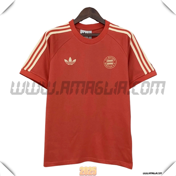 T Shirt Allenamento Bayern Monaco Rosso/Beige 2025 2026