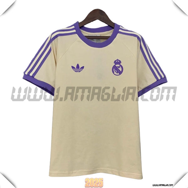T Shirt Allenamento Real Madrid Beige/viola 2025 2026
