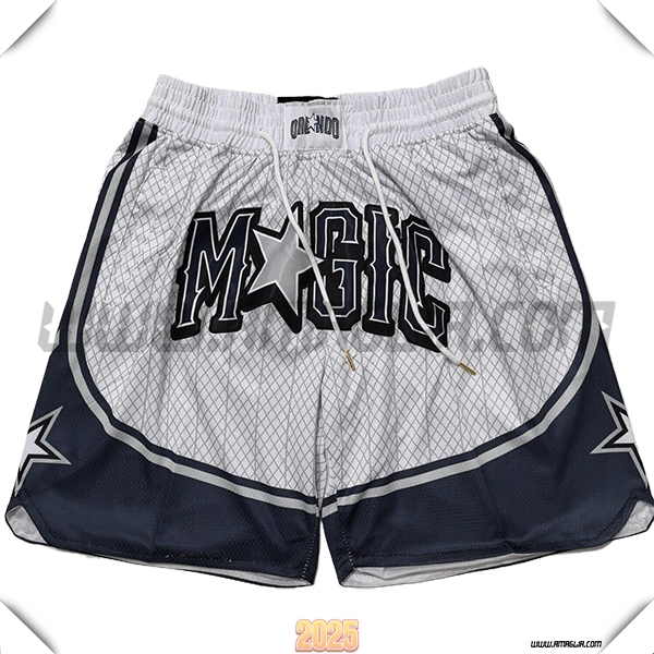 Pantaloncini NBA Orlando Magic 2025/26 Bianco/Nero