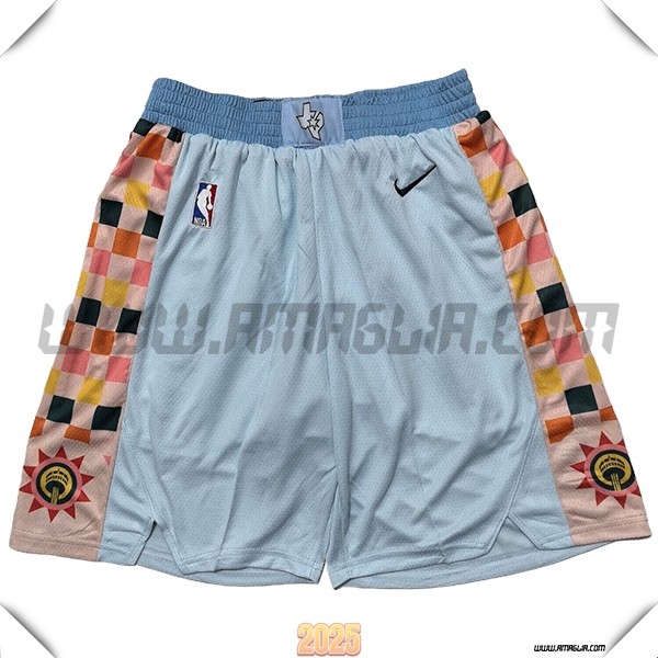 Pantaloncini NBA San Antonio Spurs 2025/26 Blu/Arancia