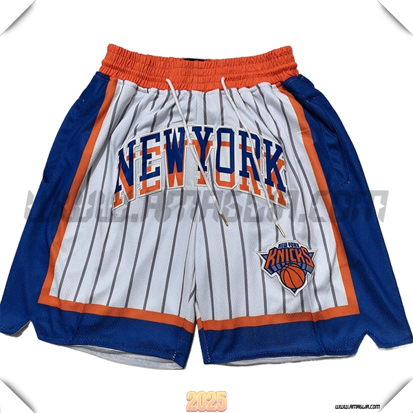 Pantaloncini NBA New York Knicks 2025/26 Bianco/Blu/Arancia