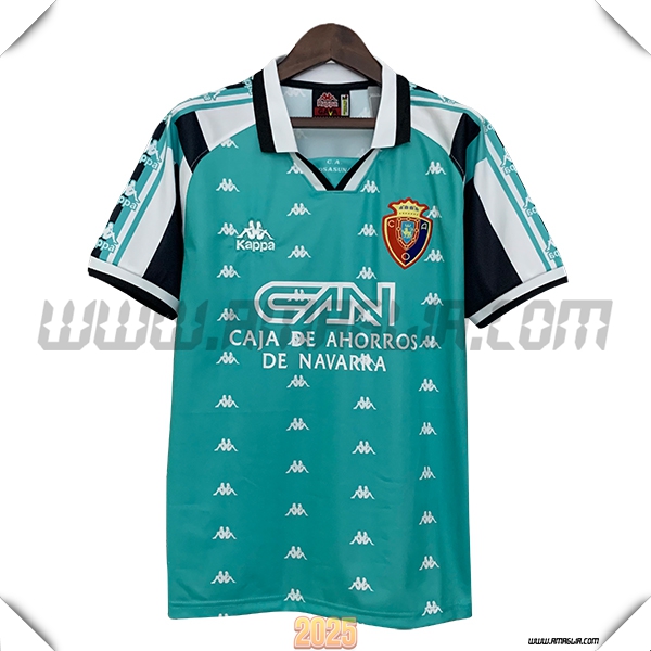 Seconda Maglia Retro Osasuna 1995/1997 Verde/Bianco/Nero