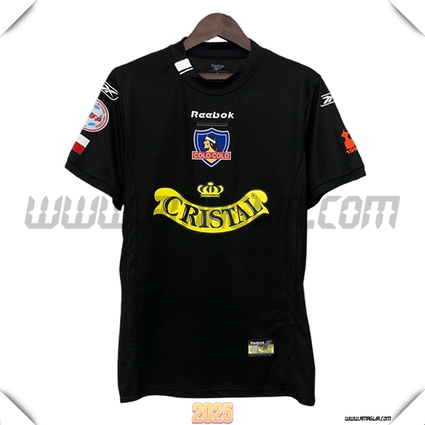 Seconda Maglia Retro Colo-Colo 2004 Nero/GIALLO