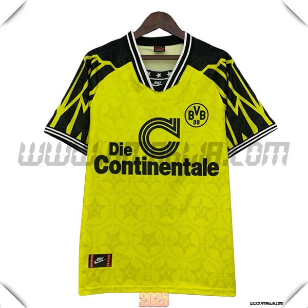 Prima Maglia Retro Dortmund BVB 1994/1995 GIALLO/Nero