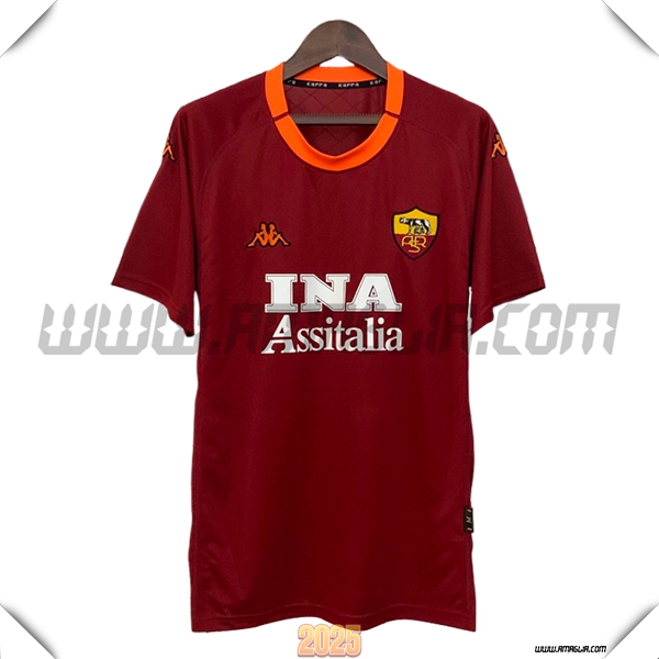 Prima Maglia Retro AS Roma 2000/2001 Rosso/Arancia