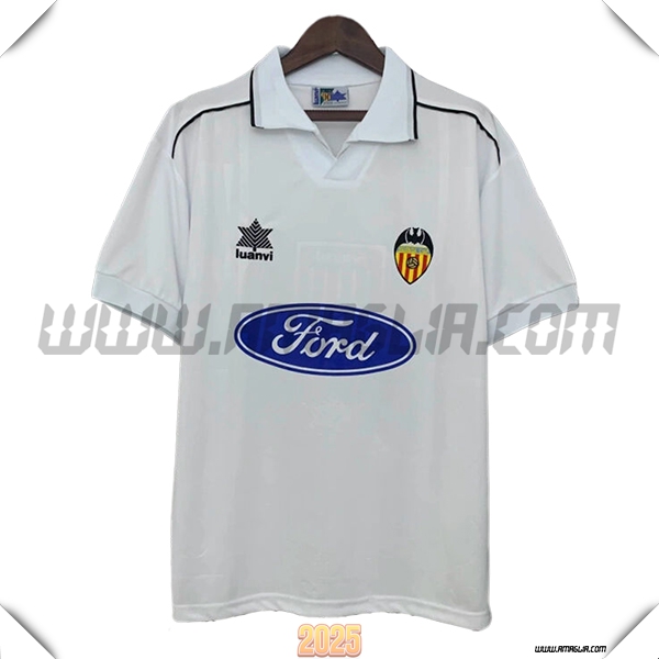 Prima Maglia Retro Valencia CF 1996/1997 Bianco