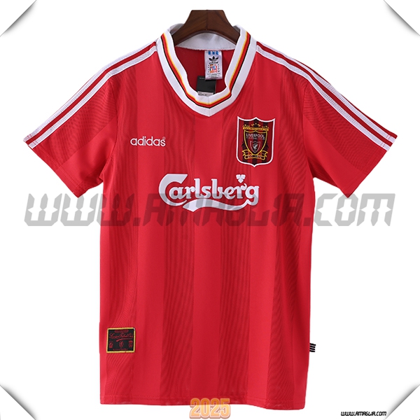 Prima Maglia Retro FC Liverpool 1995/1996 Rosso