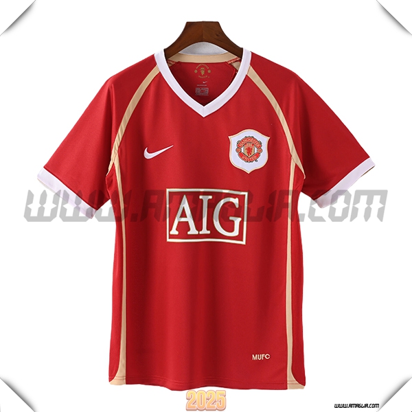 Prima Maglia Retro Manchester United 2006/2007 Rosso