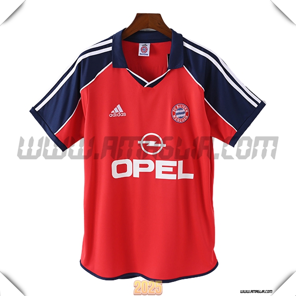 Prima Maglia Retro Bayern Monaco 2000/2001 Rosso/Blu/Bianco
