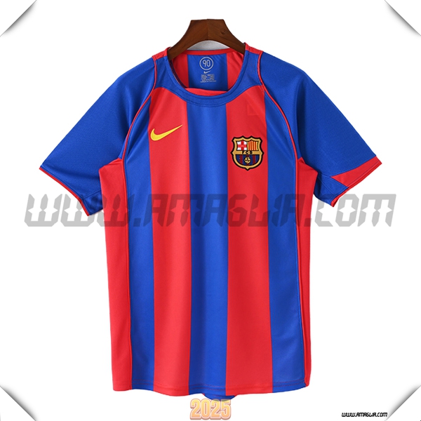 Prima Maglia Retro FC Barcellona 2004/2005 Rosso/Blu