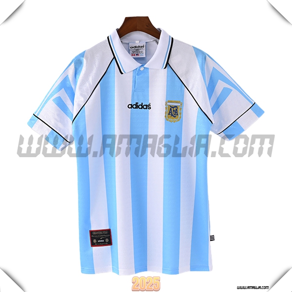 Seconda Maglia Retro Argentina 1996/1997 Bianco/Cielo Azzurro