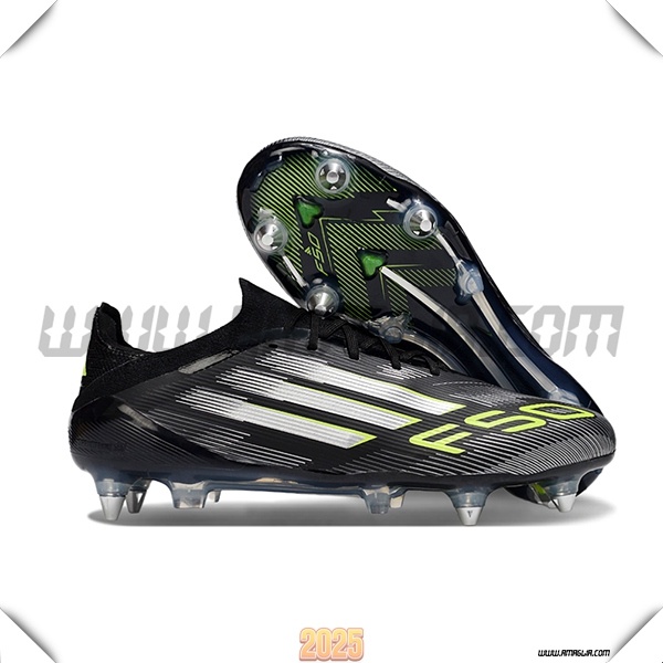 Adidas Scarpe Da Calcio F50 Elite SG Nero/Bianco/Verde