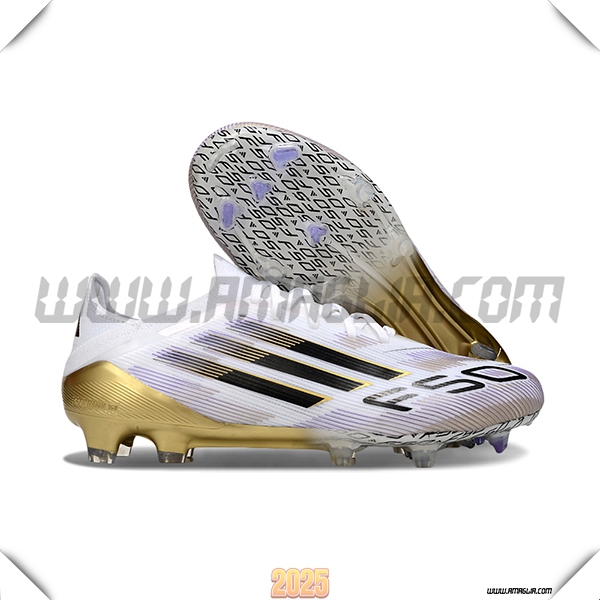 Adidas Scarpe Da Calcio F50 Elite FG Bianco/Nero/Giallo -02