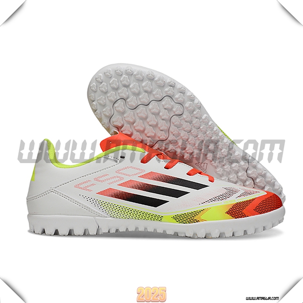 Adidas Scarpe Da Calcio F50 CLUB TF Bianco/Arancia/Giallo