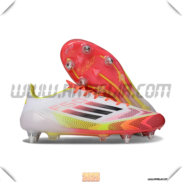 Adidas Scarpe Da Calcio F50 ELITE SG Bianco/Arancia/Giallo