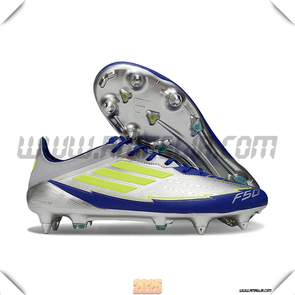 Adidas Scarpe Da Calcio F50 ELITE SG Grigio/Blu/Verde